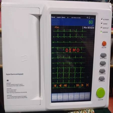 Digital 12 channel ECG machine